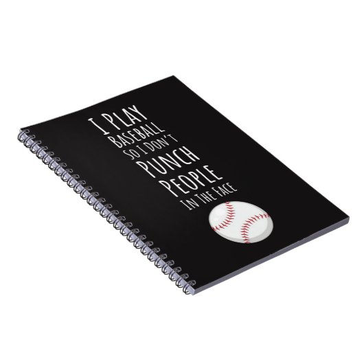 Cool Gifts For Baseball Players Team Athletic Notitieboek (Rechterzijde)