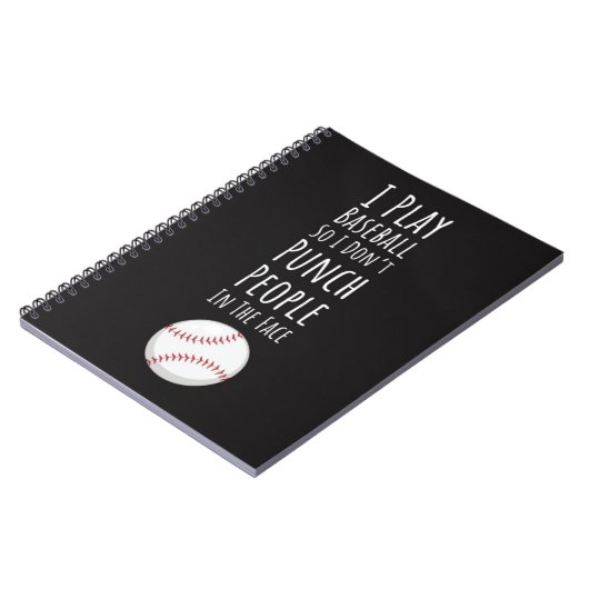 Cool Gifts For Baseball Players Team Athletic Notitieboek (Linkerzijde)