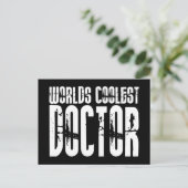 Cool Gifts for Doctors : Worlds koelste Doctor Briefkaart (Staand voorkant)