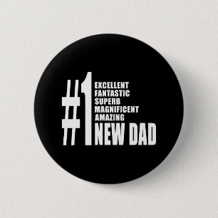 Cool Gifts for New Dads : Nummer één nieuwe vade Ronde Button 5,7 Cm
