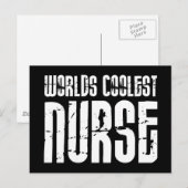 Cool Gifts for Nurses : Wereld koelste verpleegste Briefkaart (Voorkant / Achterkant)
