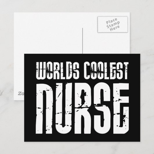 Cool Gifts for Nurses : Wereld koelste verpleegste Briefkaart (Voorkant / Achterkant)