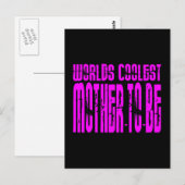 Cool Gifts : Roze werelden koelste moeder Briefkaart (Voorkant / Achterkant)