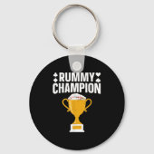 Cool Gin Rummy Design For Men Women Card Game Rumm Sleutelhanger (Voorkant)