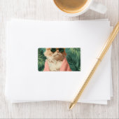 Cool Ginger Cat Vacation Vibes esthetisch Etiket (Insitu)