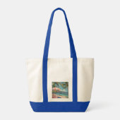 Cool Ginger Cat Vacation Vibes esthetisch Tote Bag (Achterkant)
