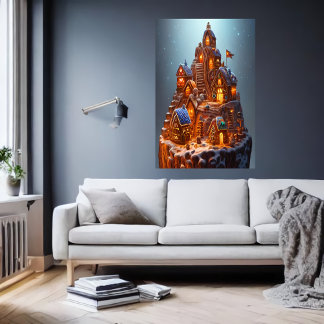 Cool Gingerbrood | AI Art. Poster