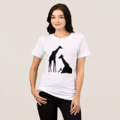 cool giraff t-shirt design wild life giraff (Voorkant volledig)