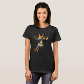 Cool Giraffe Animals Face with Sunglasses T-shirt (Voorkant volledig)