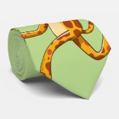 Cool Giraffe Eating Ice Cream Stropdas (Opgerold)