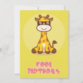 Cool giraffe Flat Greeting Card Kaart (Voorkant)