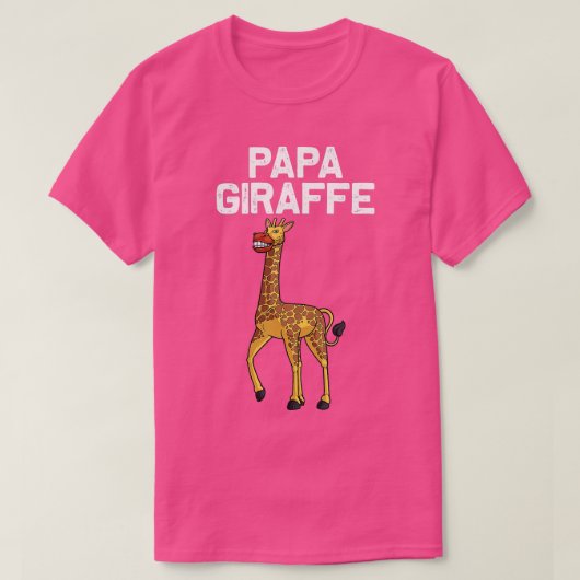 Cool Giraffe For Men Dad Animal Lover Wildlife Zoo T-shirt (Design voorkant)