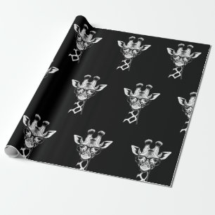 Cool Giraffe Grafische Vrijetijdszomer Grappige Cu Cadeaupapier