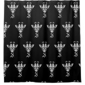 Cool Giraffe Graphic Casual Zomer Grappig Schattig Douchegordijn (Voorkant)