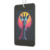 Cool Giraffe In Sunglasses Under Sunset Long Sleev Luchtverfrisser (Links)