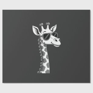 Cool Giraffe Kunst voor Mannen Vrouwen Kinderen Di Cadeaupapier