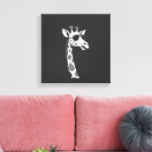 Cool Giraffe Kunst voor Mannen Vrouwen Kinderen Di Canvas Afdruk (Insitu (Woonkamer))