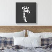 Cool Giraffe Kunst voor Mannen Vrouwen Kinderen Di Canvas Afdruk (Insitu (Slaapkamer))