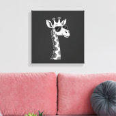 Cool Giraffe Kunst voor Mannen Vrouwen Kinderen Di Canvas Afdruk (Insitu (Woonkamer))