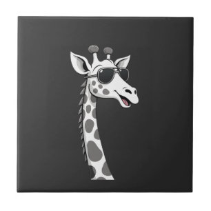 Cool Giraffe Kunst voor Mannen Vrouwen Kinderen Di Tegeltje