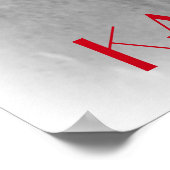 Cool Giraffe Poster! Poster (Hoek)