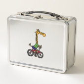 Cool Giraffe Rijden Fiets (Voorkant)