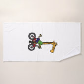 Cool Giraffe Rijden Fiets Badhanddoek (Badhanddoek)