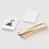 Cool Giraffe Rijden Fiets Handwaaier (Niet-gemonteerd)