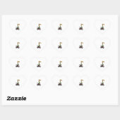 Cool Giraffe Rijden Fiets Hart Sticker (Vel)