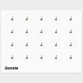 Cool Giraffe Rijden Fiets Hart Sticker (Vel)