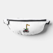 Cool Giraffe Rijden Fiets Heuptasje (Liggend)