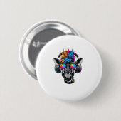 Cool Giraffe Zonnebril Hoofdtelefoon Giraffes Ronde Button 5,7 Cm (Voorkant /achterkant)