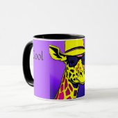 Cool Giraffe zonnebril Peace & Love Mok (Voorkant links)