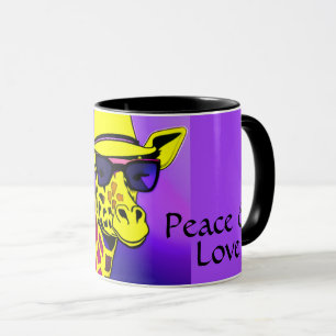 Cool Giraffe zonnebril Peace & Love Mok