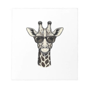 Cool Giraffe Zonnebril Vintage Graveer Shirt_1 Notitieblok