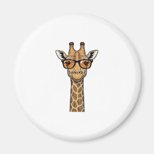 Cool Giraffe Zonnebril Vintage Graveer Shirt De Magneet