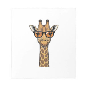 Cool Giraffe Zonnebril Vintage Graveer Shirt De Notitieblok