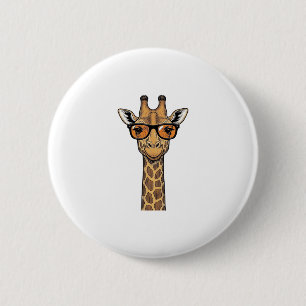 Cool Giraffe Zonnebril Vintage Graveer Shirt De Ronde Button 5,7 Cm