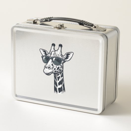 Cool Giraffe Zonnebril Vintage Gravering T-Shirt_ (Voorkant)