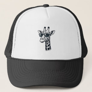 Cool Giraffe Zonnebril Vintage Gravering T-Shirt_ Trucker Pet