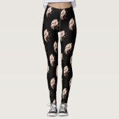 Cool Girl Face Silhouette Leggings (Voorkant)