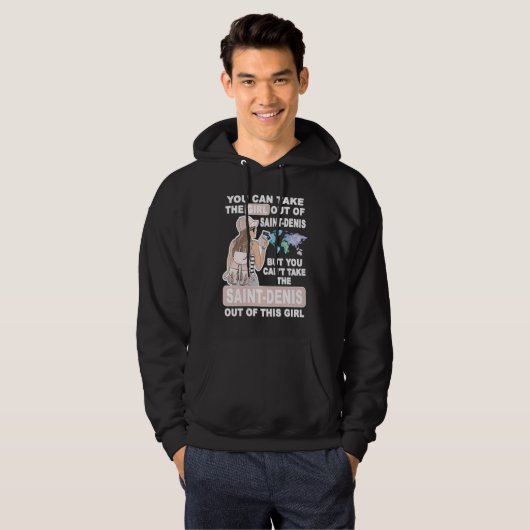 Cool Girl from Saint Denis City  Proud Saint Denis Hoodie (Voorkant volledig)
