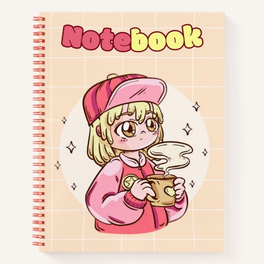 Cool Girl 💛✨🥨 Notitieboek (Voorkant)