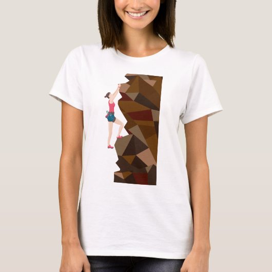  Cool Girl Rock-beklimming T-shirt (Voorkant)