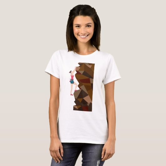  Cool Girl Rock-beklimming T-shirt (Voorkant volledig)