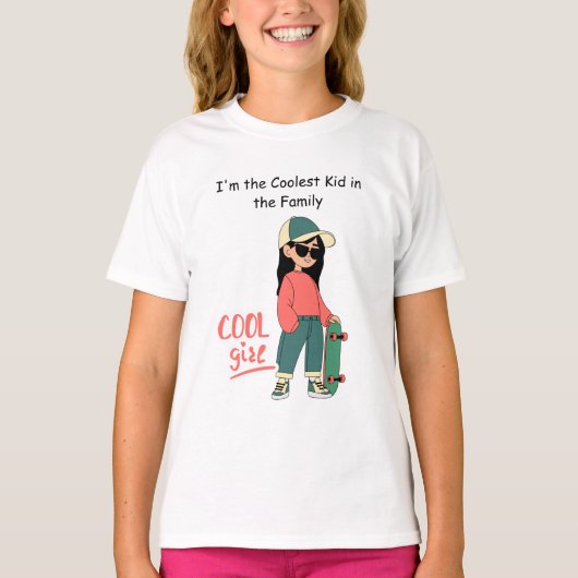 Cool girl t-shirt (Voorkant)