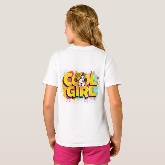 Cool Girl  T-shirt (Achterkant volledig)