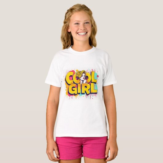 Cool Girl  T-shirt (Voorkant volledig)