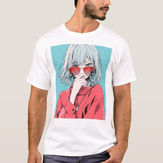 COOL GIRL T-shirt｜寿司娘 Tシャツ GenerativeaI T-shirt