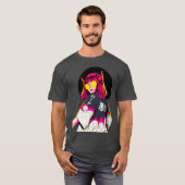 Cool Girl Vaporwave Modern Style  T-shirt (Voorkant volledig)